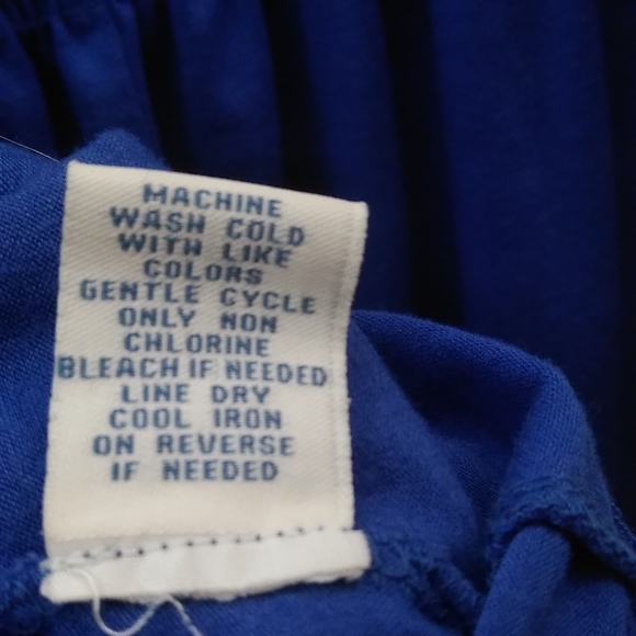 Maurices Periwinkle Elastic Ruched Waist Short Sleeve Baby Doll Style Dress XL - Picture 12 of 13